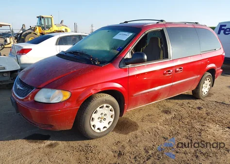 2002 Chrysler Town & Country Lx из США, поврежденный, VIN 2C4GP44322R656229